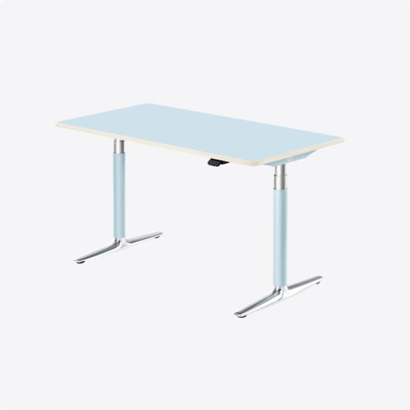 Clear Sky Blue Ease Standing Desk on a clean background