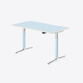 Clear Sky Blue Ease Standing Desk on a clean background