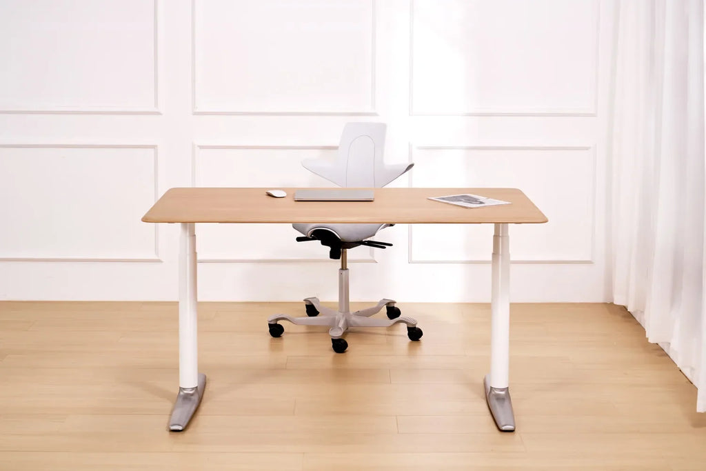 Essential One Standing Desk in a furnished home office
