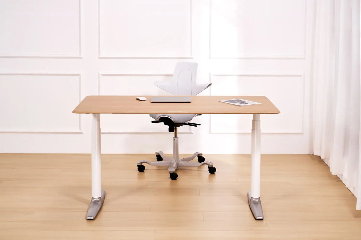 Essential One Standing Desk in a furnished home office