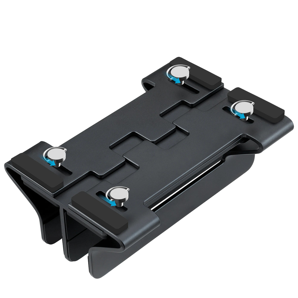 Vertical Laptop Stand — underside adjustment mechanism