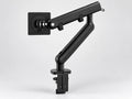 M2 black single-monitor arm, complete product view