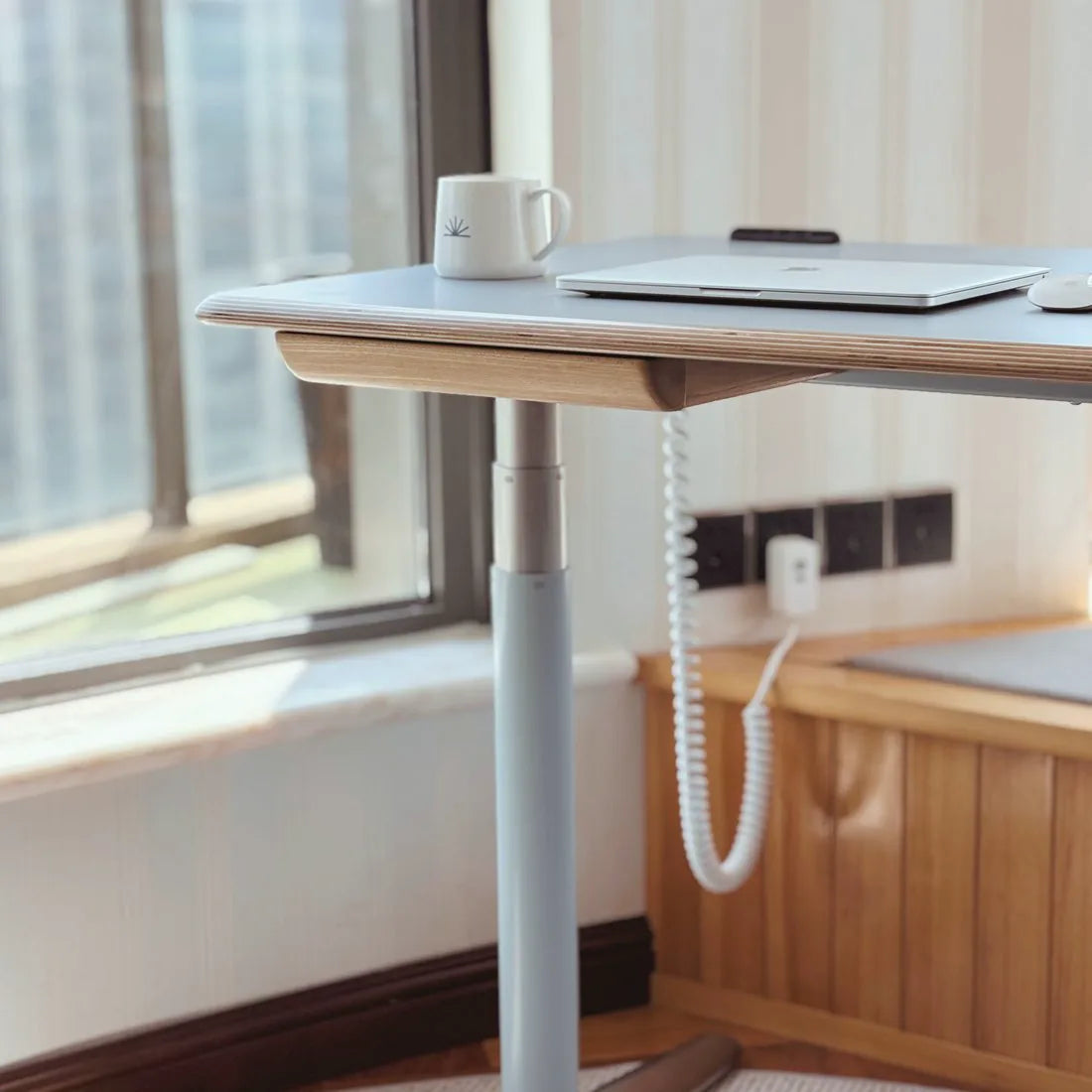 Under-Desk Drawer installed beneath the Ease Standing Desk