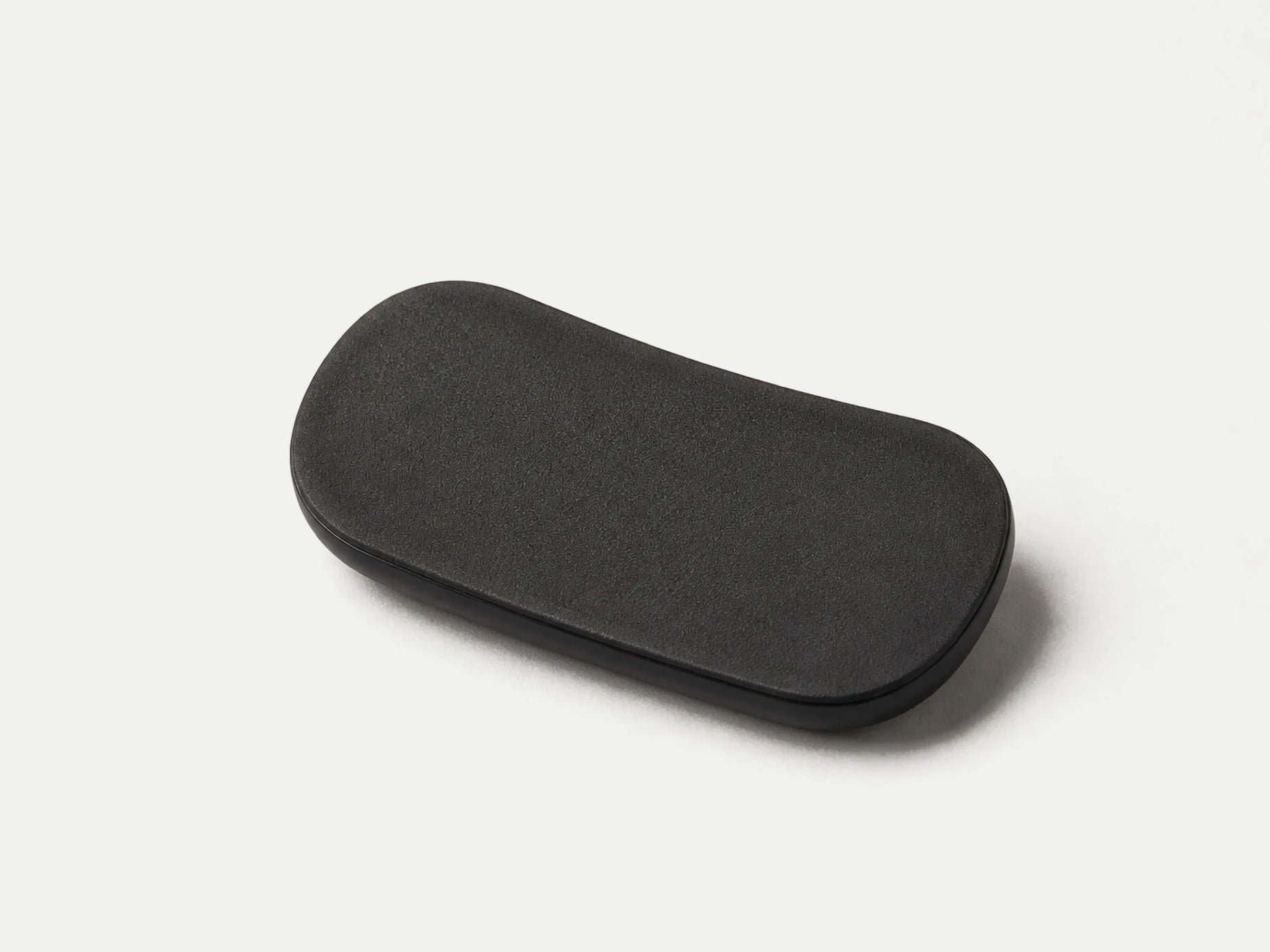 Underside and perimeter seam of the black mouse wrist rest
